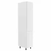 Colonne De Cuisine ASPAS 2 Portes Gauche 40 Cm Blanc/blanc Laqué soldes pas cher 17