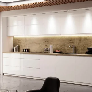 Meuble De Cuisine ASPAS 3 Tiroirs 80 Cm Blanc/blanc Laqué marque pas cher 9
