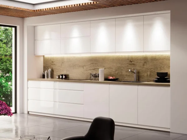 Meuble De Cuisine ASPAS 3 Tiroirs 80 Cm Blanc/blanc Laqué marque pas cher 3