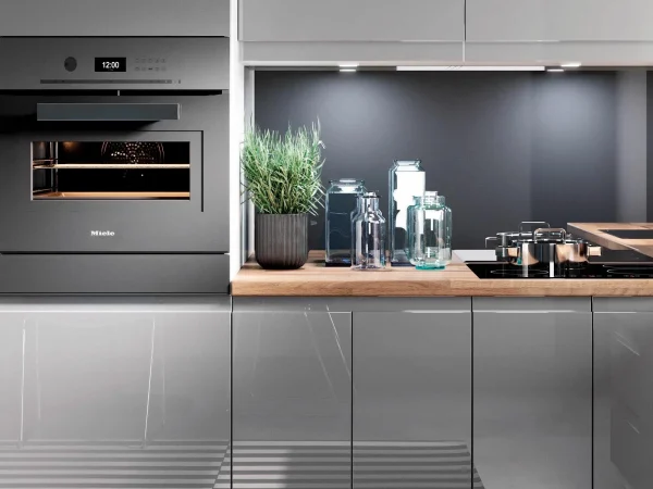 Nouvelle tendance Meuble De Cuisine ASPAS 3 Tiroirs 60 Cm Blanc/gris Laqué 4