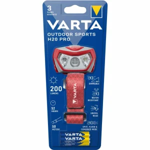 Varta Lampe Frontale Outdoor Sports H20 Pro Rouge – Phare haute qualité 6